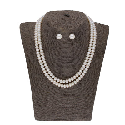 "Eeshani 2 Lines Pearl Necklaces - JPFEB-22-121 - Click here to View more details about this Product